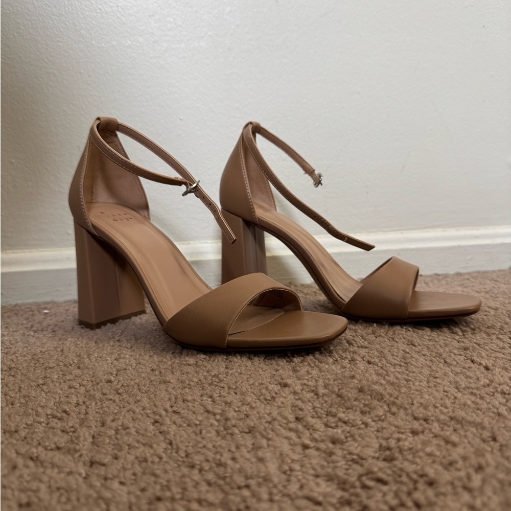 A New Day Nude Ankle Strap Heel